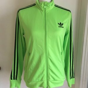 Adidas Full Zip Trefoil Jacket Sz Med/Large